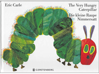 The Very Hungry Caterpillar in German and English