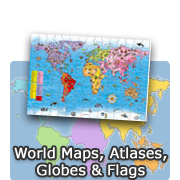 World Maps, Atlases, Globes & Flags