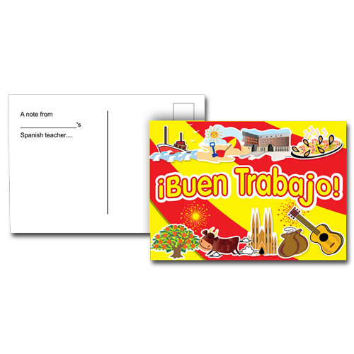Spanish Reward Postcards -  Buen Trabajo ! (Pack of 20)