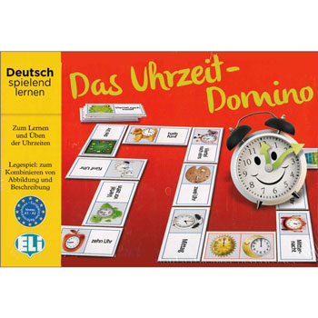 Deutsch spielend lernen: Das Uhrzeit-Domino