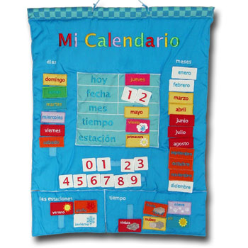 Mi Calendario - Spanish Fabric Calendar