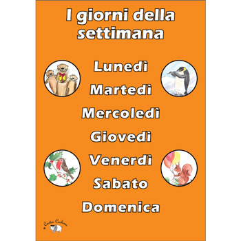 Italian Vocabulary Poster: I giorni della settimana (A3)