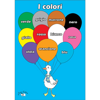Italian Vocabulary Poster: I colori (A3)