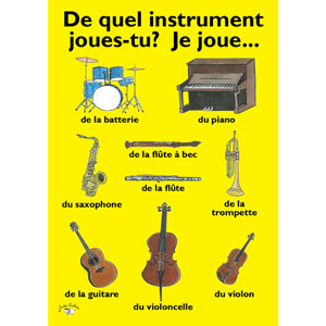 Poster (A3) - De quel instrument joues-tu? Je joue ....