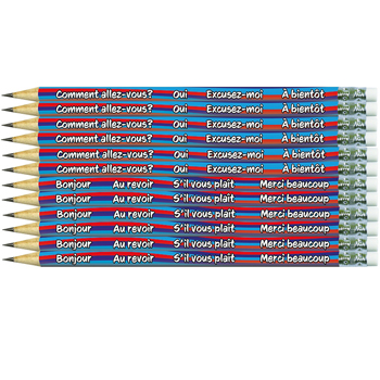 French Reward Pencils: French Phrases