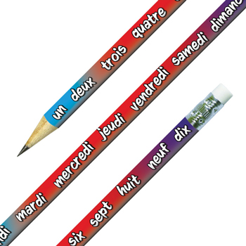 French Reward Pencils: Days of the Week & Numbers