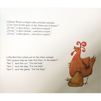 The Little Red Hen & The Grains of Wheat - Romanian & English