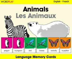 Language Memory Cards – Animals (French - English)