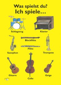 Poster (A3) - Was spielst du? Ich spiele ...