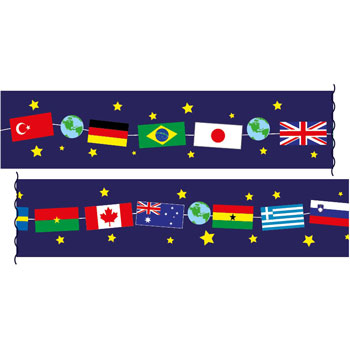 World Flags Border / Board Trimmer