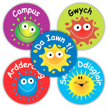 Welsh Reward Stickers (Mixed Pack of 125)