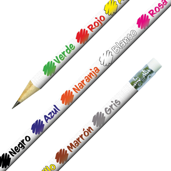 Spanish Reward Pencils - Spanish Colours (Pack of 12)