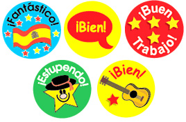 Spanish Mini Stickers - Mixed Pack of 605
