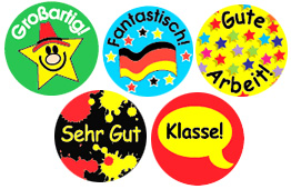 German Mini Stickers - Mixed Pack of 605