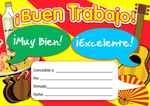 Spanish Merit Certificates (Pack of 20) - Buen Trabajo