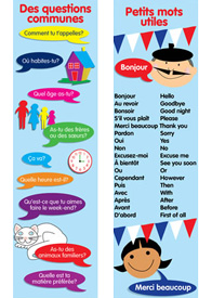 French Bookmarks - French Questions & Phrases (Pack of 20)