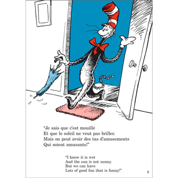 The Cat in the Hat - in English and French