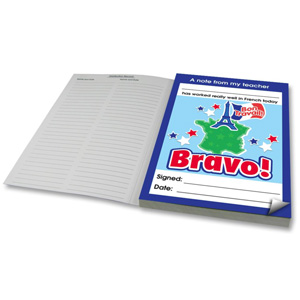 French Reward Notepad - Bravo! (60 sheets)