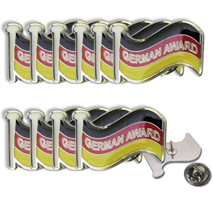 German Award - Enamel Badges (Pack of 10)