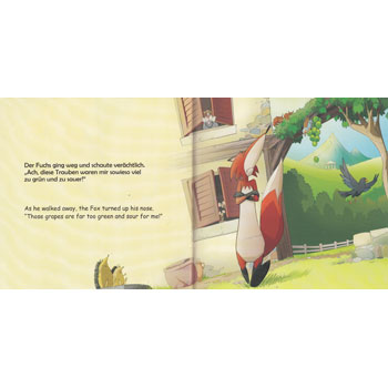 The Fox and the Grapes / Der Fuchs und die Trauben (German - English)