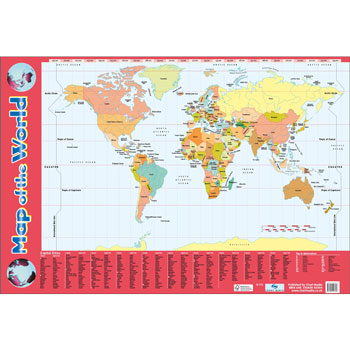 Map of the World Poster