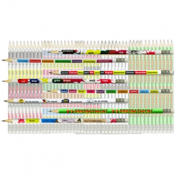 German Reward Pencils - Bumper Value Pack (96 Pencils)