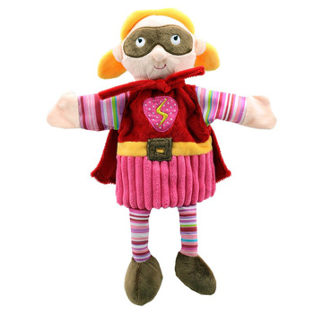 Story Telling Puppet: Superhero (Pink)