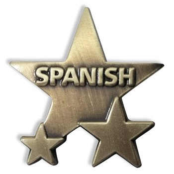 Spanish Badge: Metal Star (Single)