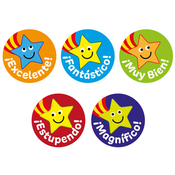 Spanish Mini Stickers: Stars (Mixed Pack of 605)