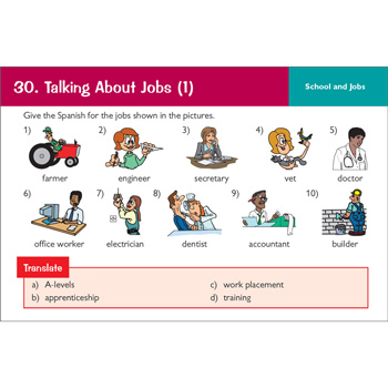 CGP KS3 Spanish: Vocabulary Practice Question Cards