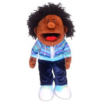 Moving Mouth Puppet: Boy (Black Skin)