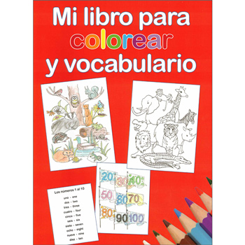 Mi libro para colorear y vocabulario