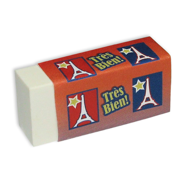 French Reward Erasers - Trs Bien! (Pack of 12)