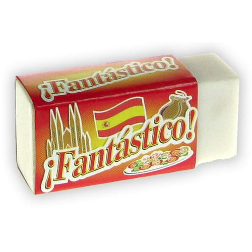 Spanish Reward Erasers -  Fantstico ! (Pack of 12)