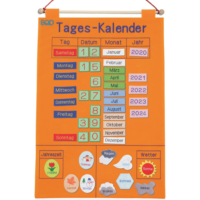 Tages-Kalender - German Fabric Calendar