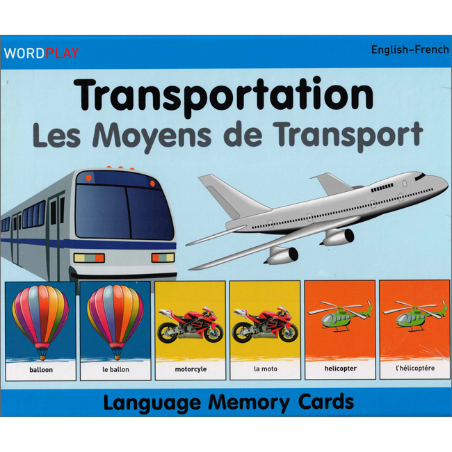 Language Memory Cards  Transport (French - English)