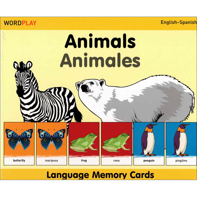 Language Memory Cards - Animals: Spanish and English | Milet - Little  Linguist