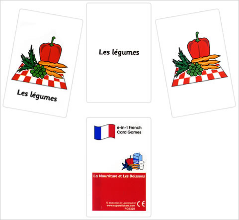 French Card Games - La nourriture et les boissons