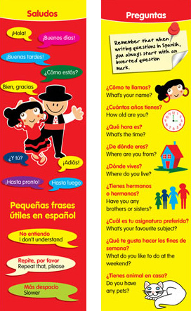 Spanish Bookmarks - Greetings & Questions (Pack of 20)