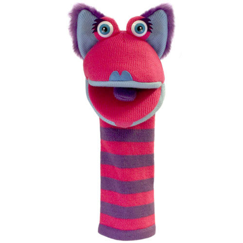 Sockette Glove Puppet - Kitty (Purple / Pink / Blue)