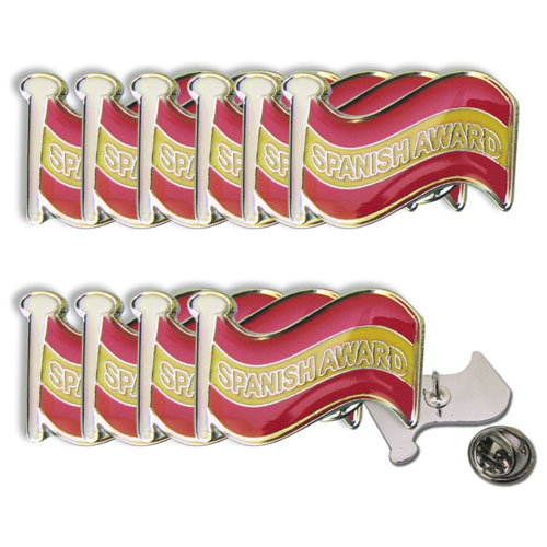 Spanish Award - Enamel Badges (Pack of 10)