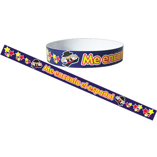 Spanish Wristbands: Me Encanta el Espaol  (Pack of 30)