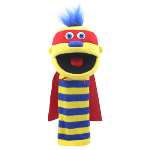 Sockette Glove Puppet - Zap (Superhero)