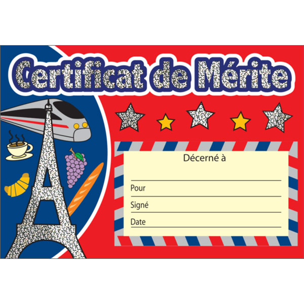 French Merit Certificates  - Sparkling (Paris Icons)