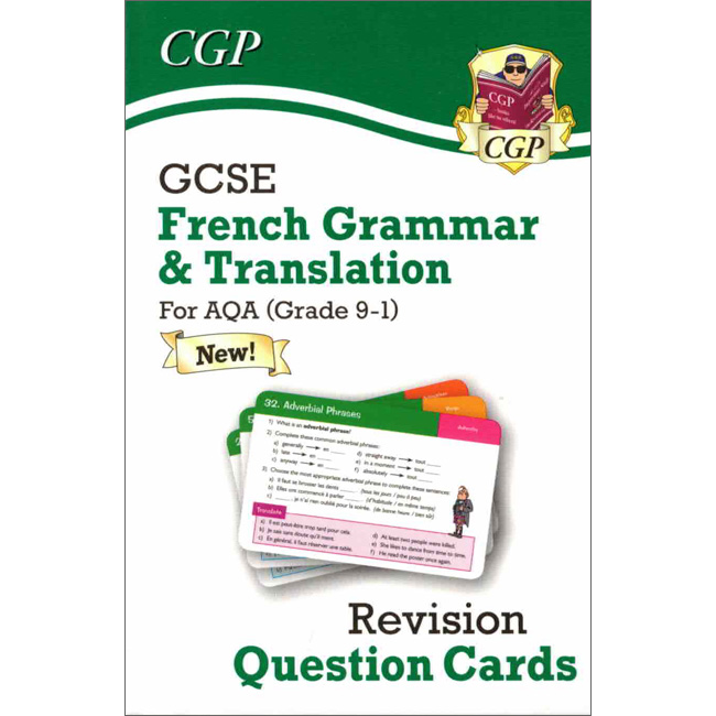 CGP GCSE AQA French: Grammar & Translation Revision Question Cards