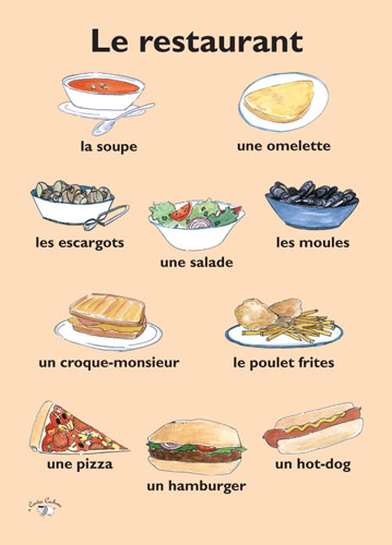 Poster (A3) - Le restaurant