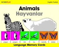 Language Memory Cards – Animals (Turkish - English)