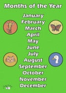 English Poster (A3) - Months of the Year