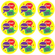 German Reward Stickers - Speech Bubbles (Pack of 125)