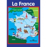 Map of France - A2 Poster